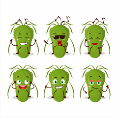 An image of contagious dancer cartoon character enjoying the music