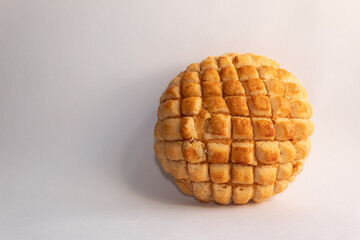 delicious traditional mexican bread on a white background