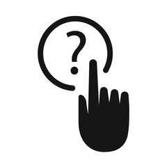 Question button icon design vector illustration