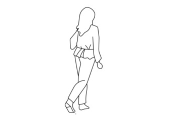 silhouette of a woman