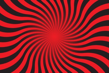 Abstract red and black background with sun ray. Summer vector illustration