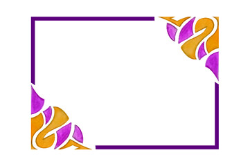 colorful ornament border