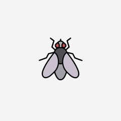 Vector illustration of a fly