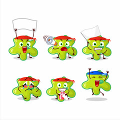 Obraz premium Mascot design style of nyctacovirus character as an attractive supporter