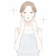 美肌の女性のイメージ