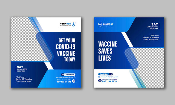 Covid 19 Vaccine Social Media Post template