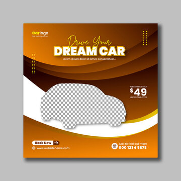 Car Rental Rent a car Social Media Post