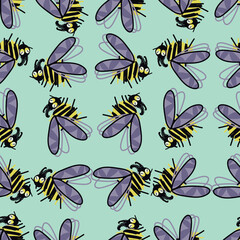 pattern with bees
