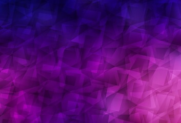 Obraz premium Dark Purple vector triangle mosaic background.
