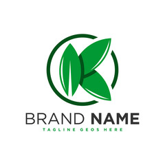 health industry inspiration illustration logo with letter K