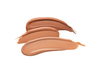 Liquid foundation isolated on white	
