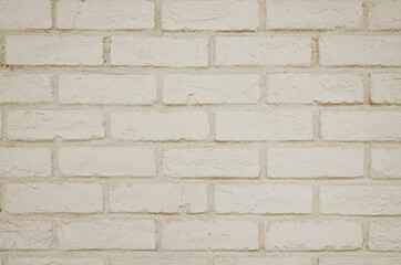 Vintage brick wall texture background. Detail of stylish brickwork backdrop. 