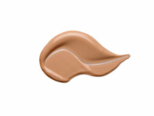 Liquid foundation isolated on white	
