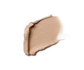 Liquid foundation isolated on white	
