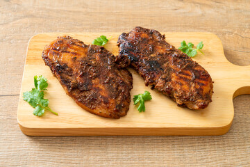 spicy grilled jamaican jerk chicken