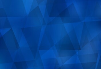 Obraz premium Light BLUE vector polygon abstract layout.