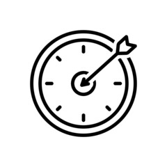 Black line icon for perfectly