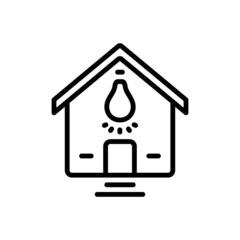 Black line icon for utilize