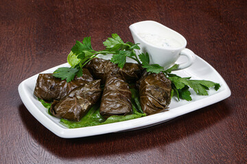 Caucasian cuisine - staffed dolma with meat