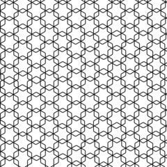 Fototapeta premium Modern geometric seamless illustration pattern in arabian style