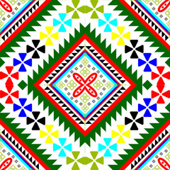 Seamless Christmas ornamental abstract pattern geometric