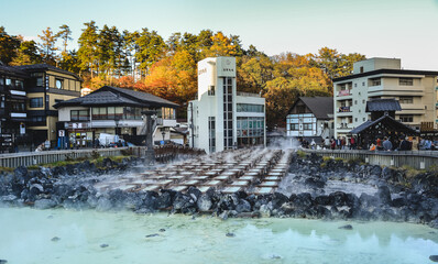 Kusatsu Onsen in Gunma Prefecture, Japan