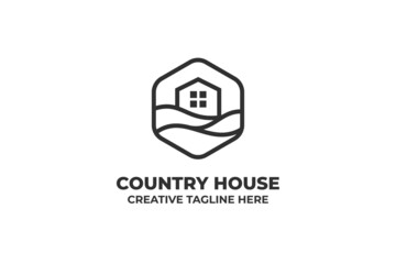Country House Village Minimalist Logo