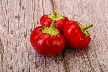 Red hot spicy cherry pepper