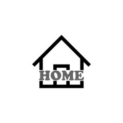 Word Home icon isolated on white background