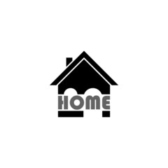 Word Home icon isolated on white background