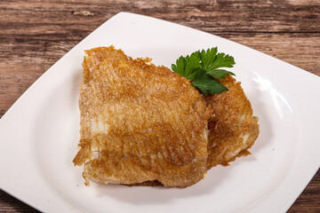 Roasted delicous seafood - stingray wings