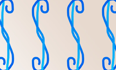 draw several blue spirals stacked in a box