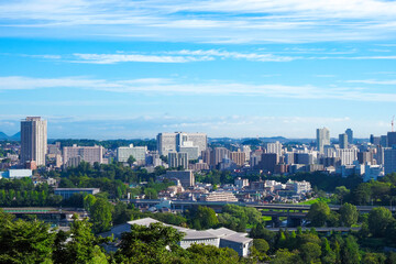 Fototapeta premium 仙台市の都市風景