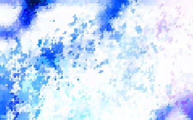 Light Pink, Blue vector background with rectangles.