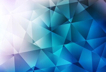 Light BLUE vector polygon abstract background.