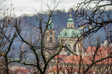 Fototapeta na wymiar プラハ城の高台から見た市街地