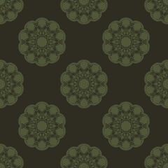 Green Geometric abstract seamless pattern. graphical background vector