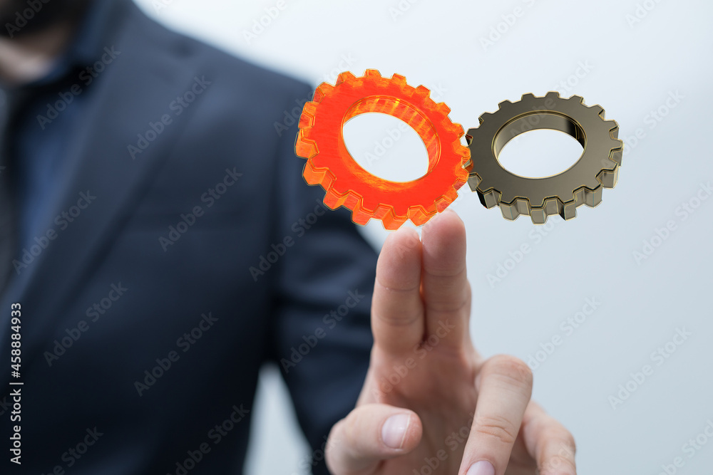 Aufkleber engineering and design image gears
