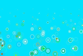 Light Blue, Yellow vector backdrop with dots.