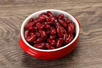 Canned red Kidney in the bowl