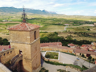 San Vincente de la Sonsierra Church and Viewpoint in La Rioja, Spain