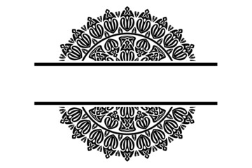 Mandala Ornament Border