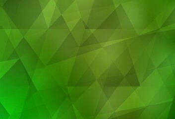 Fototapeta na wymiar Light Green, Yellow vector polygonal background.