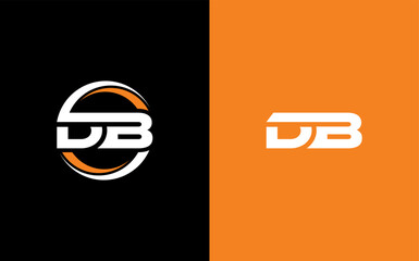 DB Letter Initial Logo Design Template Vector Illustration