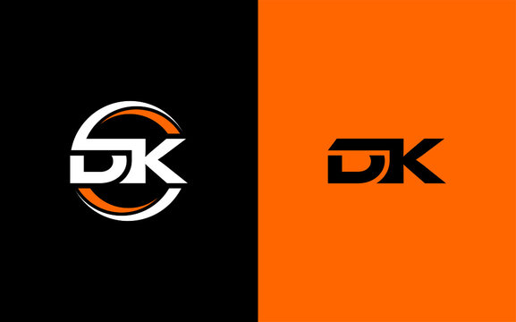 DK Letter Initial Logo Design Template Vector Illustration