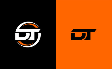 DT Letter Initial Logo Design Template Vector Illustration