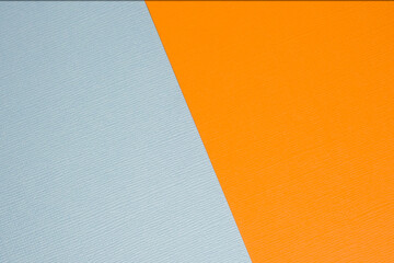 Two-tone orange-gray background. Background for Halloween. Horizontal background of orange saturated color