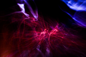 beautiful frizlight, blurring and bright lines of light, fuzzy light background