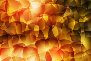 Obraz premium Light Orange vector low poly layout.