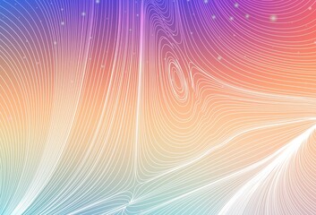Light Multicolor vector template with circles, lines.